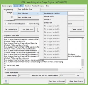 DATI: IGEL Linux Integration Script Engine (ILISE)